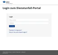 Kleine Seitenvorschau von dienstunfall-weblogin.ukh.de