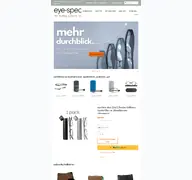 Kleine Seitenvorschau von eye-spec.de