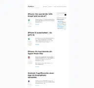 Kleine Seitenvorschau von techmixx.de
