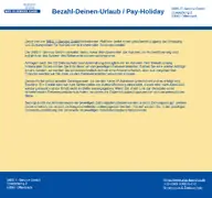 Kleine Seitenvorschau von pay-holiday.de