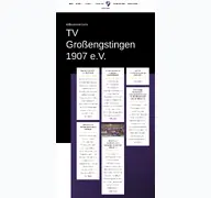 Kleine Seitenvorschau von tvgrossengstingen.de