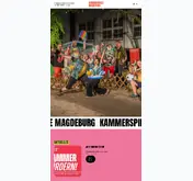 Kleine Seitenvorschau von kammerspiele-magdeburg.de