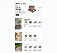 Kleine Seitenvorschau von kampa-design.de