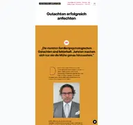Kleine Seitenvorschau von gutachten-anfechten.de