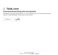 Kleine Seitenvorschau von 7dak.com