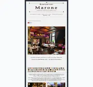Kleine Seitenvorschau von restaurant-marone.de