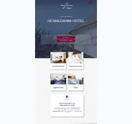 Kleine Seitenvorschau von hennedamm-hotel.de