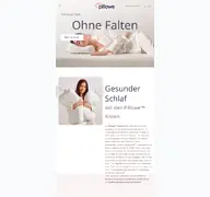 Kleine Seitenvorschau von pillowe.de