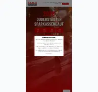 Kleine Seitenvorschau von duderstaedter-sparkassenlauf.de