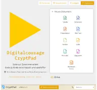 Kleine Seitenvorschau von cryptpad.digitalcourage.de
