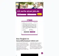 Kleine Seitenvorschau von karriere.median-kliniken.de