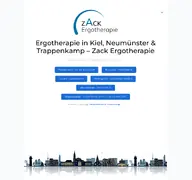 Kleine Seitenvorschau von zack-ergotherapie.de