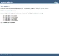 Kleine Seitenvorschau von opentracker.io