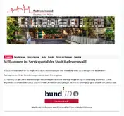 Kleine Seitenvorschau von radevormwald.regioit.de