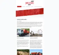 Kleine Seitenvorschau von mucke-transporte.de