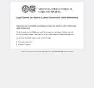 Kleine Seitenvorschau von login.uni-halle.de