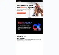 Kleine Seitenvorschau von yousendit.com