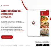 Kleine Seitenvorschau von pizza-hot-schwaan.de