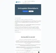 Kleine Seitenvorschau von orthopaedie-ruesselsheim.de