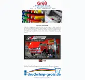 Kleine Seitenvorschau von gross-werbung-druck.de