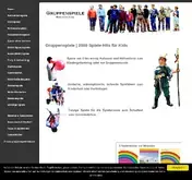 Kleine Seitenvorschau von gruppenspiele-hits.de