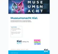 Kleine Seitenvorschau von museumsnacht-kiel.de
