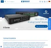 Kleine Seitenvorschau von monacor-webshop.de