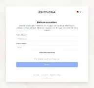 Kleine Seitenvorschau von monoka.retoure-anmelden.de