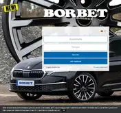 Kleine Seitenvorschau von shop.borbet.de
