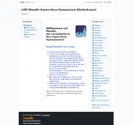 Kleine Seitenvorschau von moodle.kopernikus-gymnasium.de
