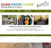 Kleine Seitenvorschau von musikmachtclever.de