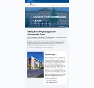 Kleine Seitenvorschau von physiologie.uni-bonn.de
