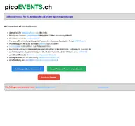 Kleine Seitenvorschau von picoevents.ch