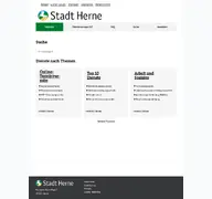 Kleine Seitenvorschau von serviceportal.herne.de