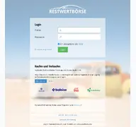Kleine Seitenvorschau von restwertboerse.ch