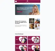 Kleine Seitenvorschau von romance-tv.de