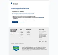 Kleine Seitenvorschau von ozg.bgetem.de