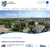 Kleine Seitenvorschau von baar-ebenhausen.de