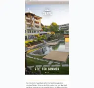 Kleine Seitenvorschau von hotel-seppl.at