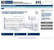 Kleine Seitenvorschau von mvz.med.ovgu.de