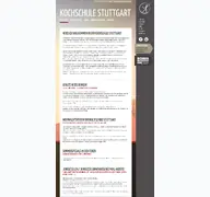 Kleine Seitenvorschau von kochschule-stuttgart.de