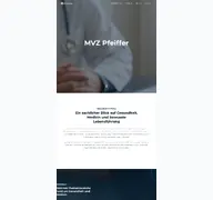 Kleine Seitenvorschau von mvz-pfeiffer.de