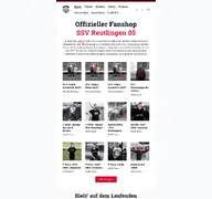 Kleine Seitenvorschau von fanshop.ssv-reutlingen.de