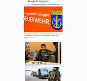 Kleine Seitenvorschau von blaulicht-solingen.de