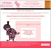 Kleine Seitenvorschau von pizzagilching.de