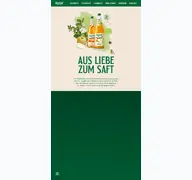 Kleine Seitenvorschau von kumpf-saft.de