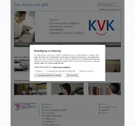 Kleine Seitenvorschau von kvk-kassel.de