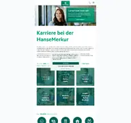 Kleine Seitenvorschau von karriere.hansemerkur.de