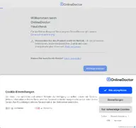 Kleine Seitenvorschau von my.onlinedoctor.de