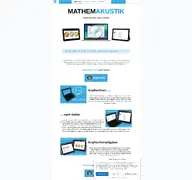 Kleine Seitenvorschau von mathemakustik.de